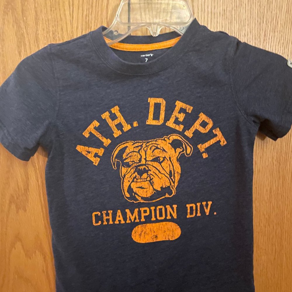 Carter's Athletic Department T shirt Boys size 7